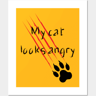 Cat's paws angry Posters and Art